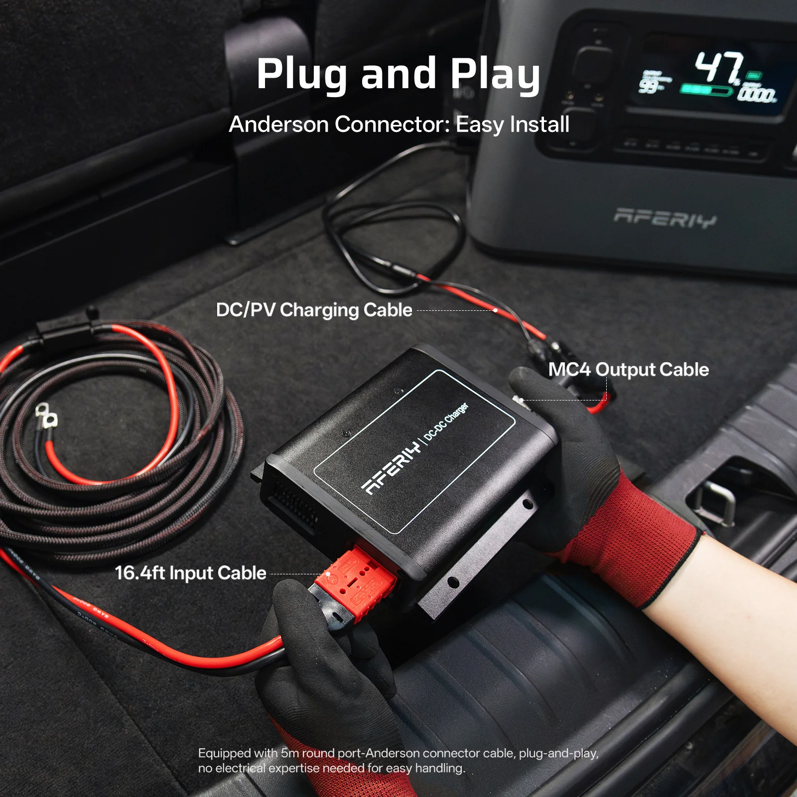 AFERIY DC060 580W DC-DC Alternator Charger for Portable Power Stations - Image 7