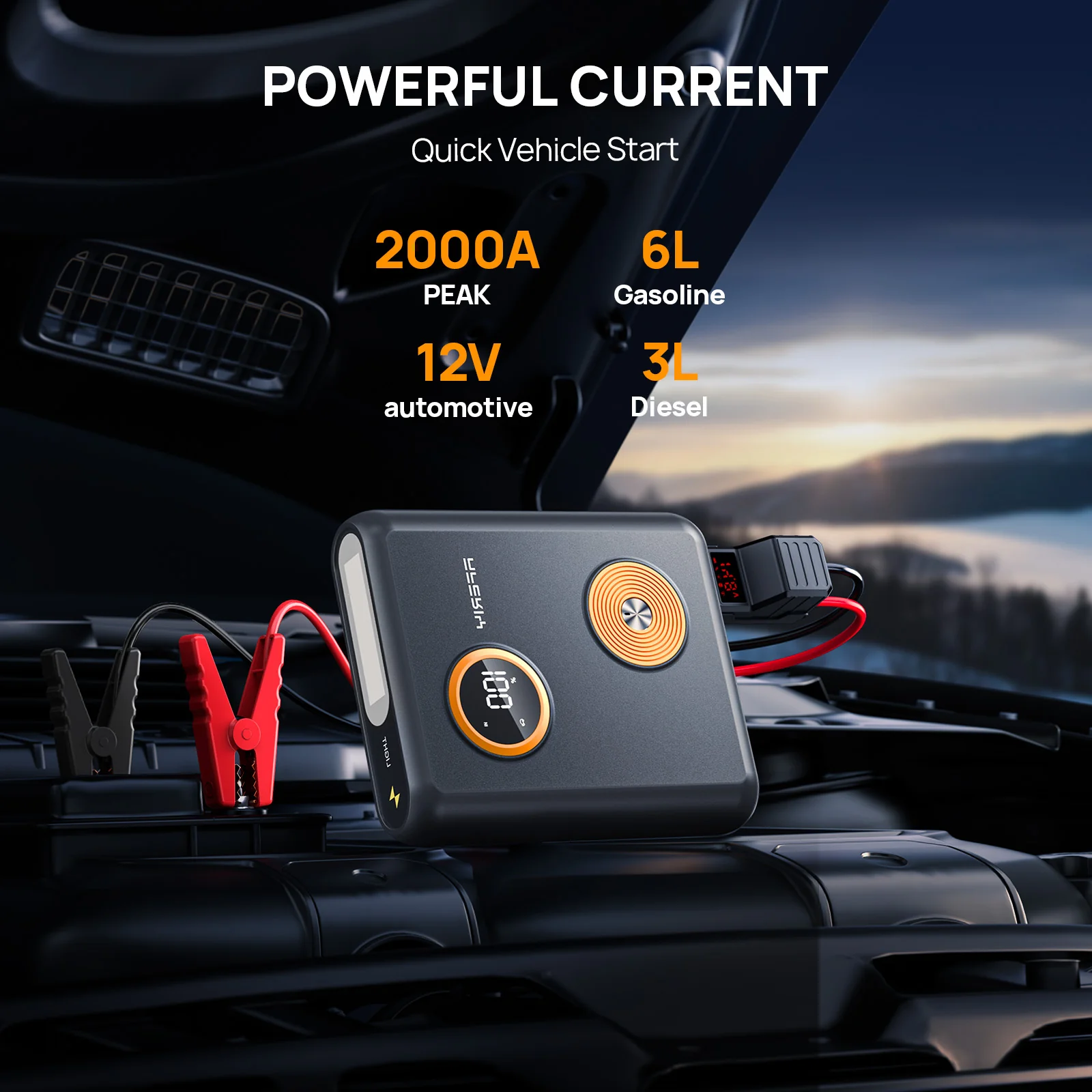 AFERIY GK03 Car Jump Starter 2000A 12V - Image 4