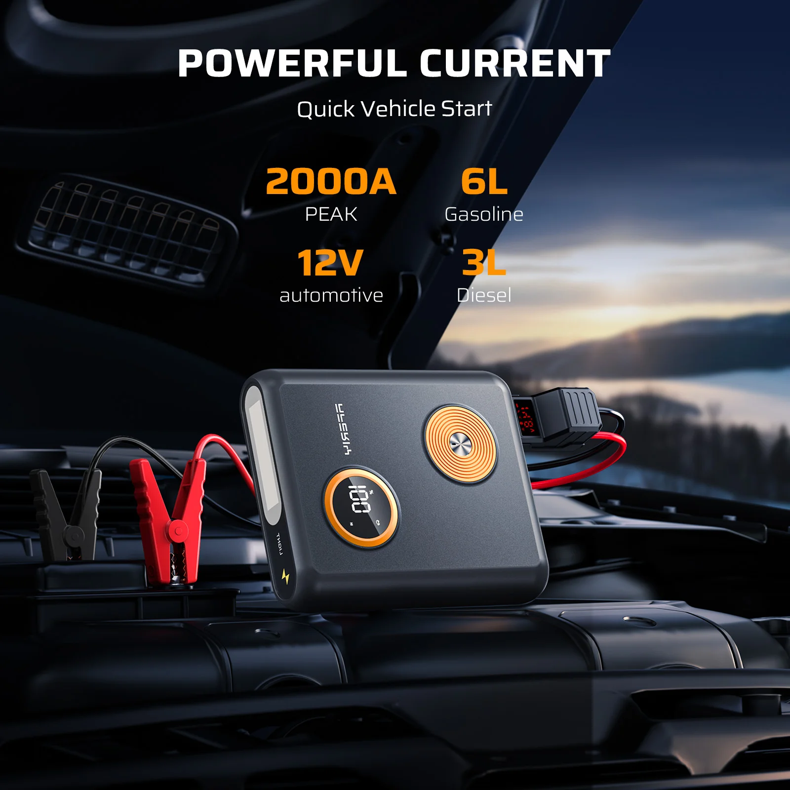 AFERIY GK03 Car Jump Starter 2000A 12V - Image 7