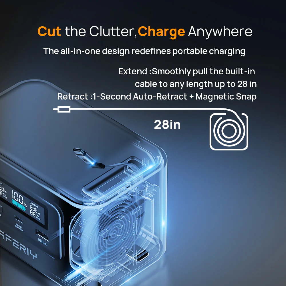 AFERIY Nano100 Portable Power Station 145W Output 100W PD 99.2Wh - Image 7