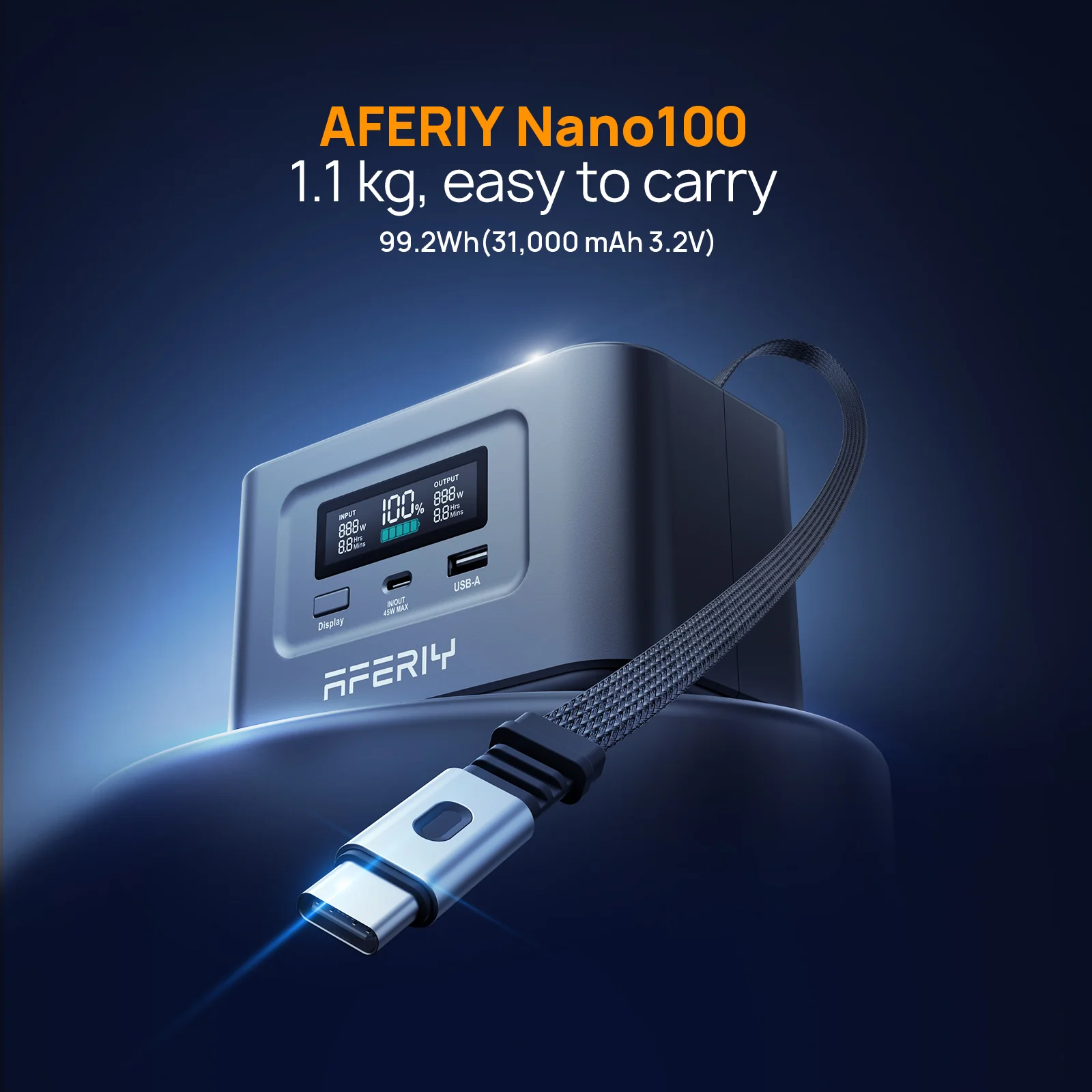 AFERIY Nano100 Portable Power Station 145W Output 100W PD 99.2Wh - Image 8