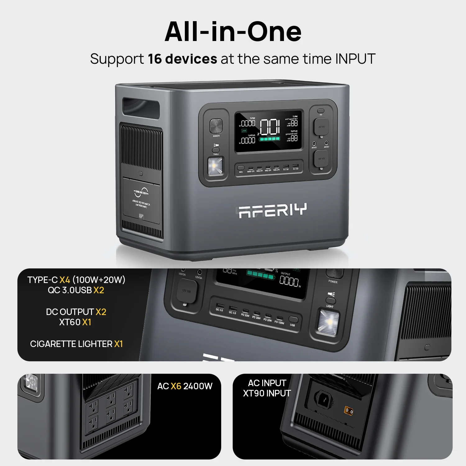 AFERIY P210 Portable Power Station 2400W 2048Wh - Image 10