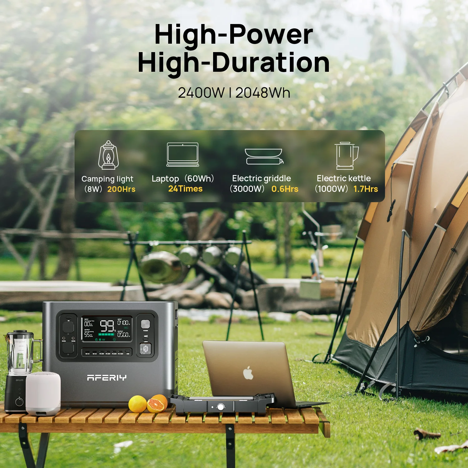 AFERIY P210 Portable Power Station 2400W 2048Wh - Image 7