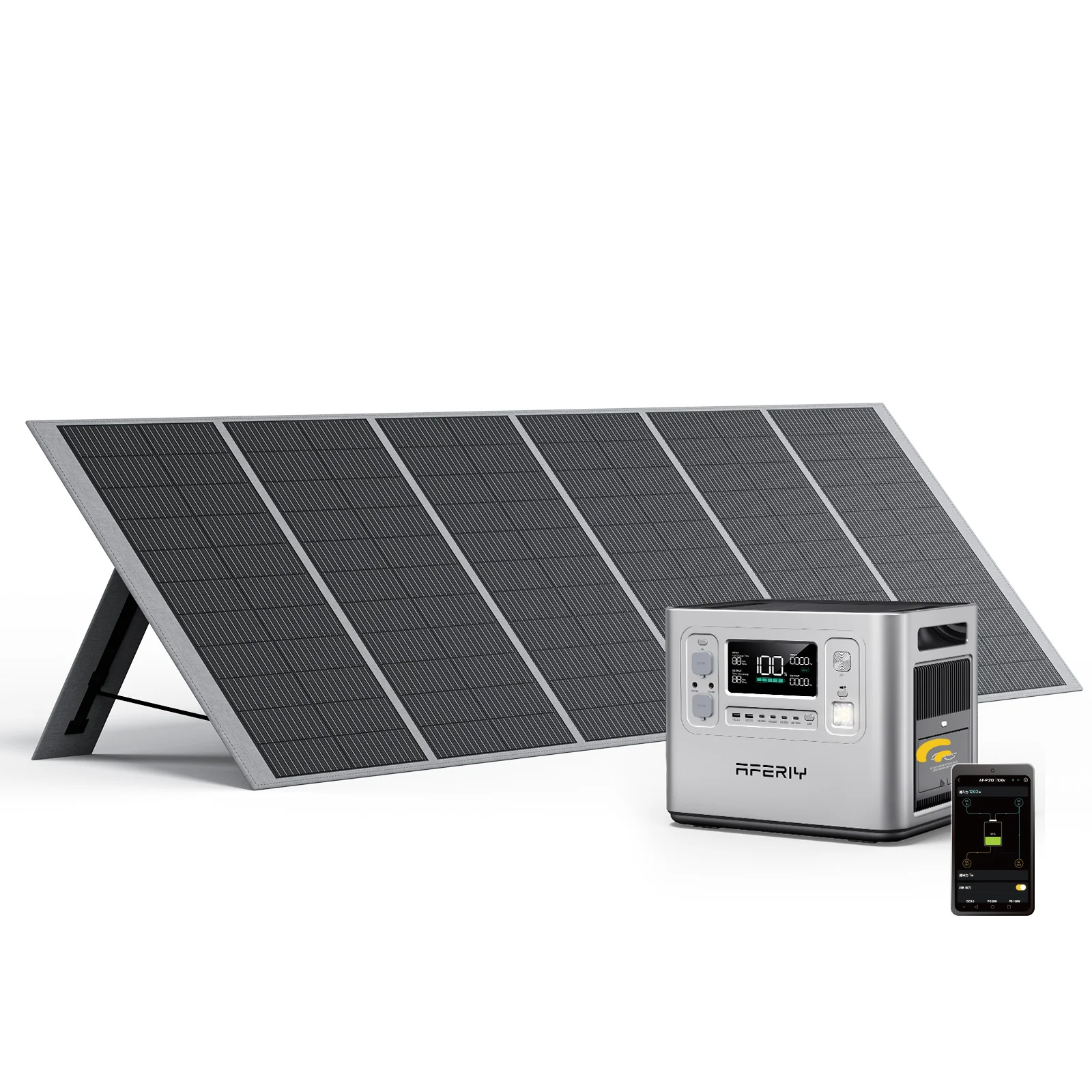 AFERIY P210 Portable Power Station 2400W 2048Wh Silver - Image 4