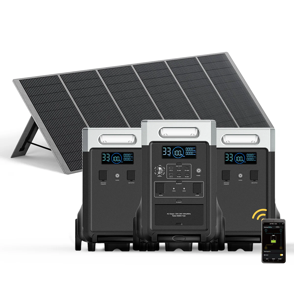 AFERIY P310 3600W Solar Generator Kit with 3840Wh Expansion Battery - Image 5