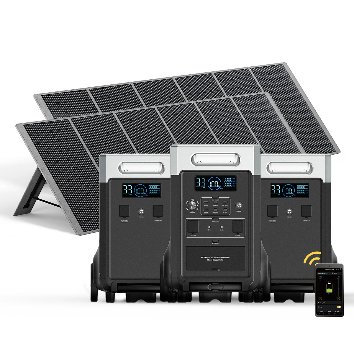 AFERIY P310 3600W Solar Generator Kit with 3840Wh Expansion Battery - Image 6