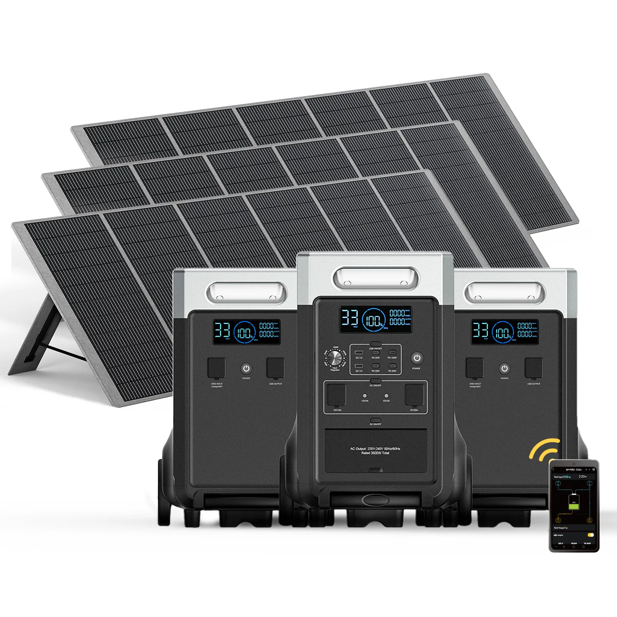AFERIY P310 3600W Solar Generator Kit with 3840Wh Expansion Battery - Image 7