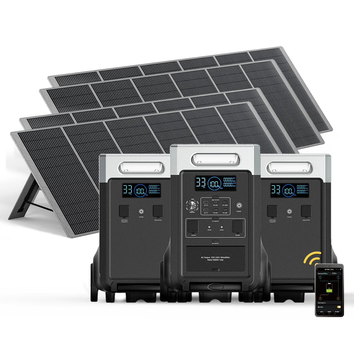 AFERIY P310 3600W Solar Generator Kit with 3840Wh Expansion Battery - Image 8