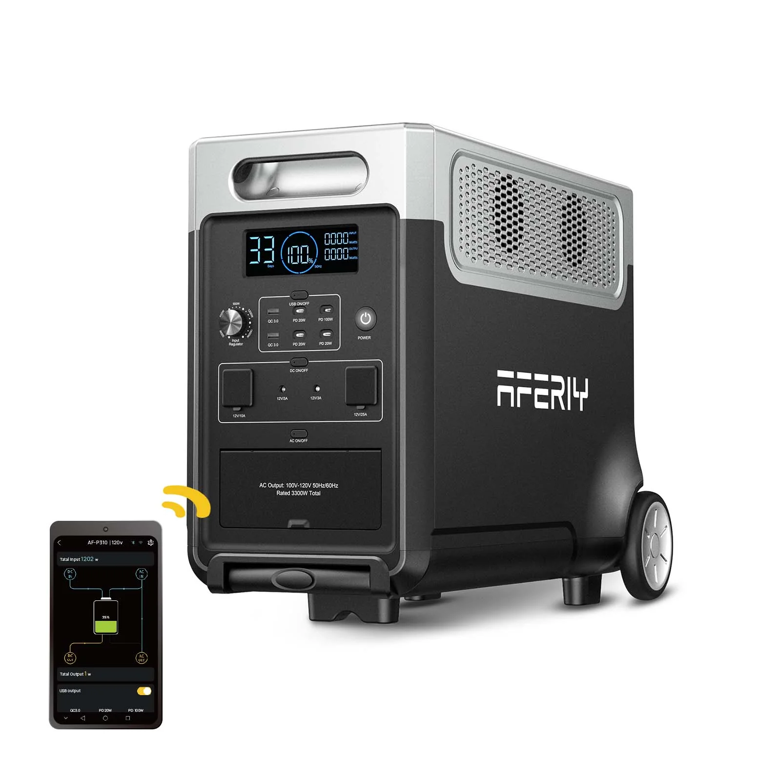 AFERIY P310 Portable Power Station with Expandable Capacity 3600W 3840Wh - Image 18