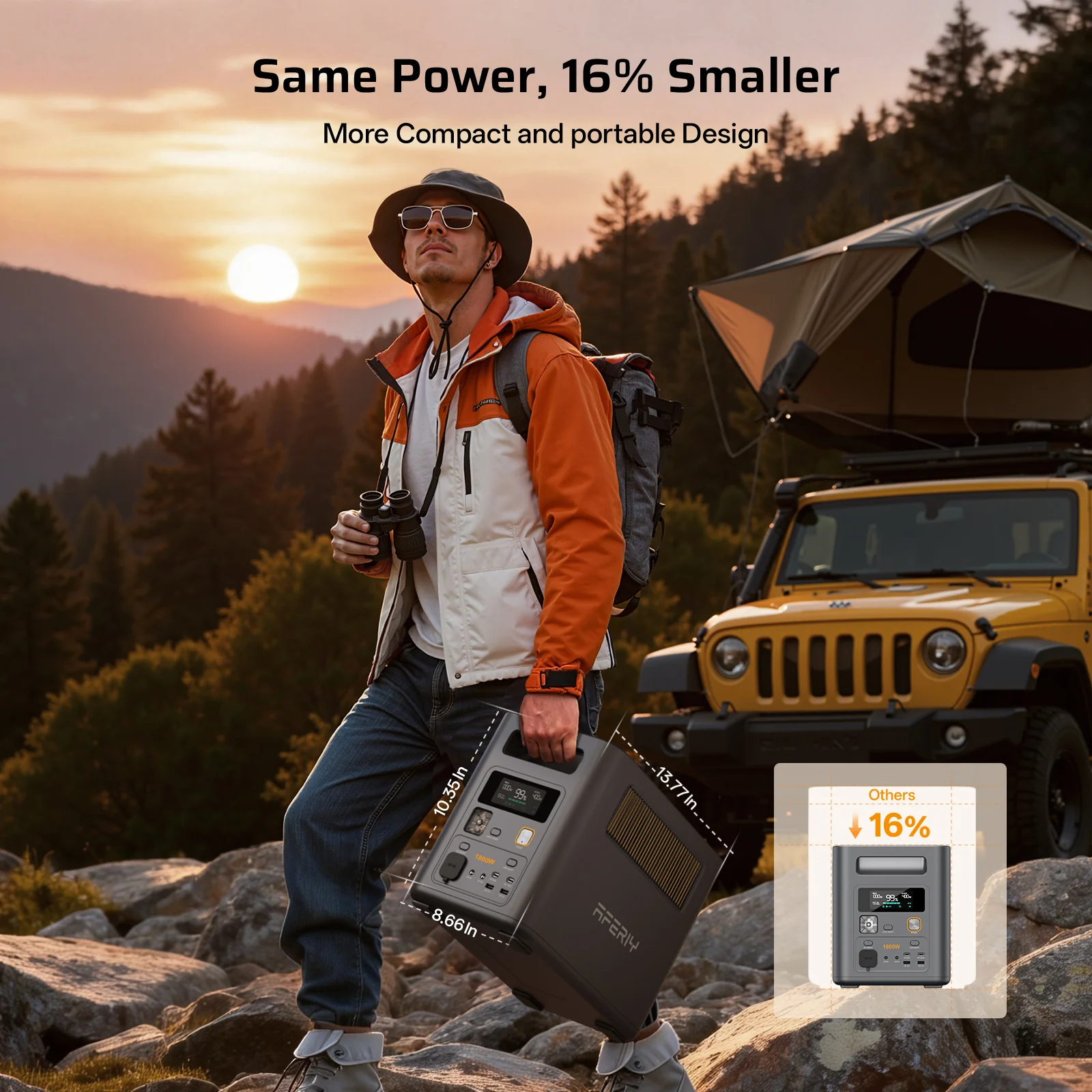 AFERIY P180 Pro Portable Power Station with Expandable Capacity 1800W 1024Wh - Image 10