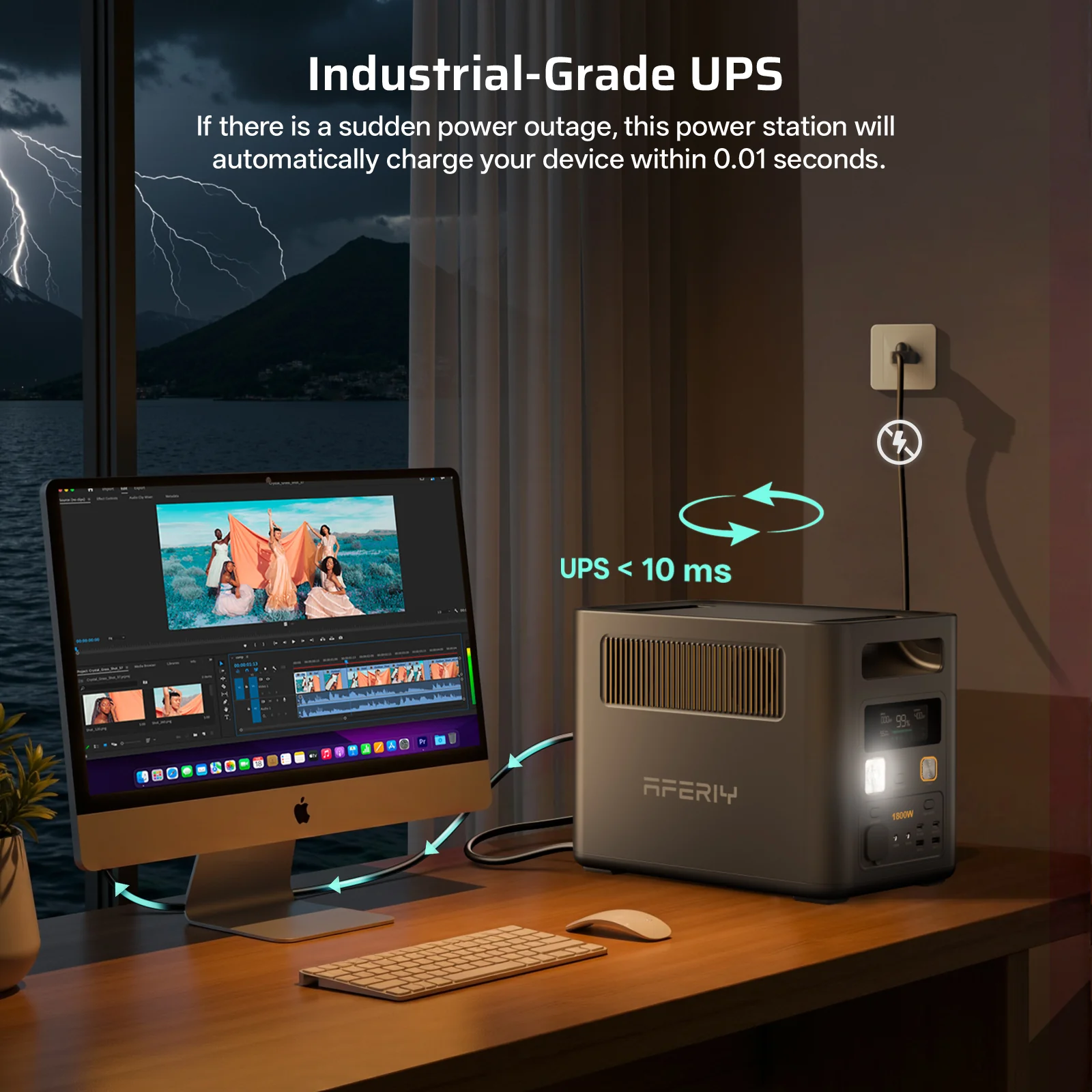 AFERIY P180 Pro Portable Power Station with Expandable Capacity 1800W 1024Wh - Image 11